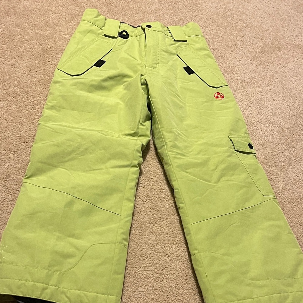 Turbine Boys Green Snow Pants Size XS